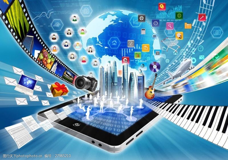 電腦網絡科技圖片素材